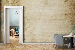 Vintage concrete surface wallpaper with flowers