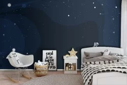 Astronaut in space children's wallpaper