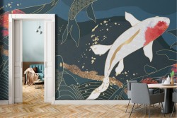 Oriental luxury abstract wallpaper illustration