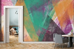 Wallpaper triangles modern geometric abstract design