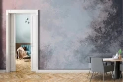 Wallpaper with light blue concrete surface