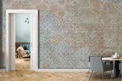 Vintage Decor Cement Surface Wallpaper