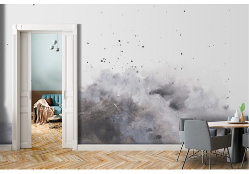 Modern abstract gray cloud wallpaper decoration