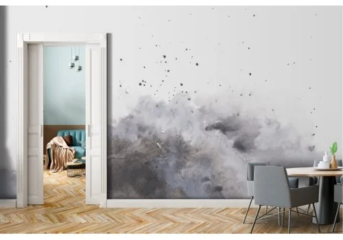 Modern abstract gray cloud wallpaper decoration