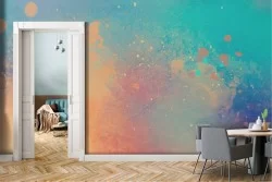 Modern abstract colored cement surface wallpaper