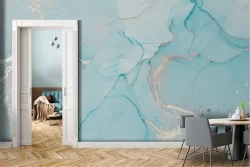 Luxury blue marble surface wallpaper