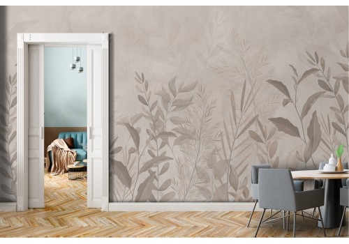 Stylized Nature Leaves Vintage Wallpaper 2