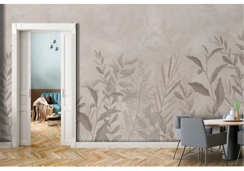 Stylized Nature Leaves Vintage Wallpaper 2