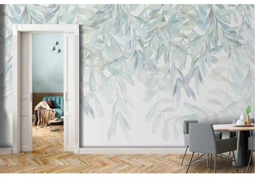 Vintage Nature Leaves Wallpaper Design