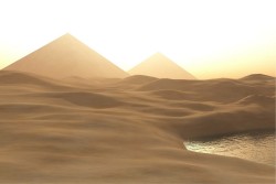 Wallpaper Landscapes and Nature Desert Oasis