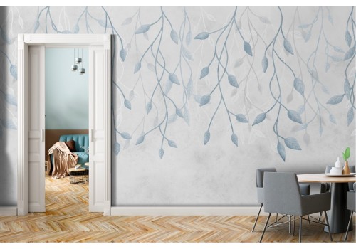 Wallpaper stylized branches nature modern design