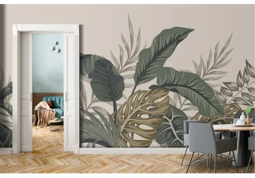 Carta da Parati Foglie Natura Tropicale 2