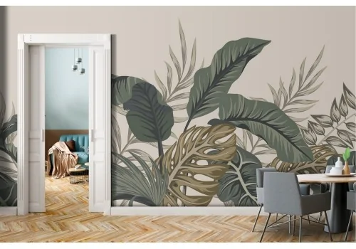 Tropical leaves nature wallpaper