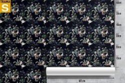 Carta da Parati flora e fauna fiori uccelli pattern.