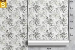 Carta da Parati foglie natura vintage design pattern.