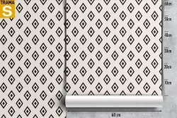 Vintage geometric diamond wallpaper decoration.