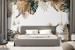 Carta da Parati Foglie Luxury Tropicale