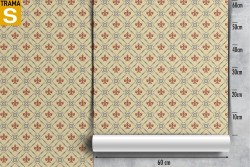 Damask wallpaper vintage decoration pattern.