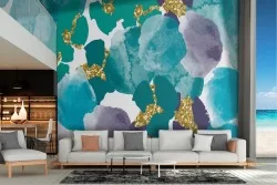 Carta da Parati natura astratta petali di fiori glamour