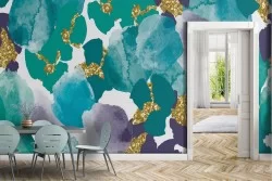 Carta da Parati natura astratta petali di fiori glamour