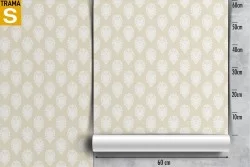 Damask wallpaper vintage yellow decoration.