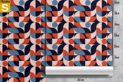 Vintage abstract geometric wallpaper decoration.
