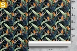 Carta da Parati foglie tropicali natura design pattern.
