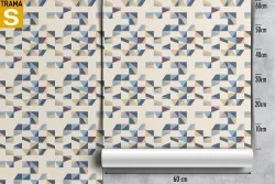 Modern geometric rectangle wallpaper decoration.