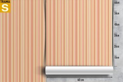 Pink and yellow striped vintage pattern wallpaper.