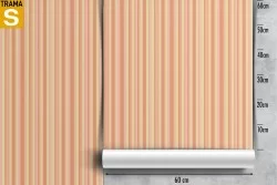 Pink and yellow striped vintage pattern wallpaper.