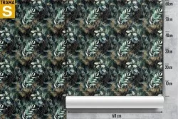 Green leaves nature abstract modern design wallpaper.