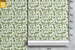 Green leaves pattern nature wallpaper.