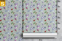 Wallpaper flowers blue nature vintage.