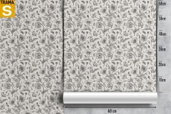 Wallpaper stylized flowers vintage nature pattern.