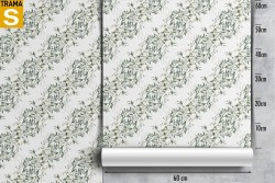 White flowers nature pattern wallpaper.