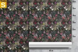 Carta da Parati fiori e foglie tropicale pattern natura.