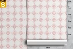 Damask geometric pattern vintage wallpaper.