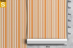 Orange striped wallpaper modern pattern.