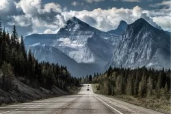 Carta da Parati Paesaggi e Natura Foreste e Alberi Montagna Neve