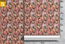 Modern abstract nature flowers wallpaper.