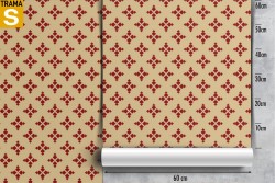 Vintage geometric symbols wallpaper decoration.