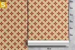 Vintage geometric symbols wallpaper decoration.