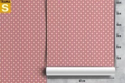 Carta da Parati decorazione geometrica moderna rombi rosa.