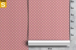 Modern geometric wallpaper decoration pink diamonds.