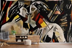 Modern abstract statue wallpaper