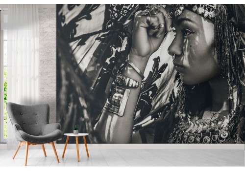 Carta da Parati fotografia donna indiana 2