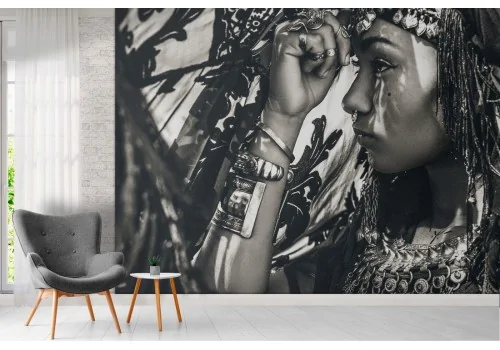 Carta da Parati fotografia donna indiana 2