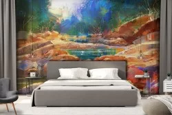 Wallpaper Rivers Waterfalls Lakes Forests and Trees Nature