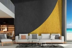 Black and gold concrete surface wallpaper