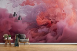 Modern abstract pink wallpaper